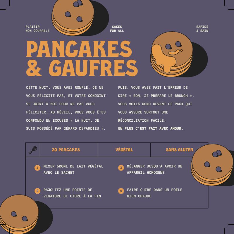 Étiquette du kit Pancakes & gaufres