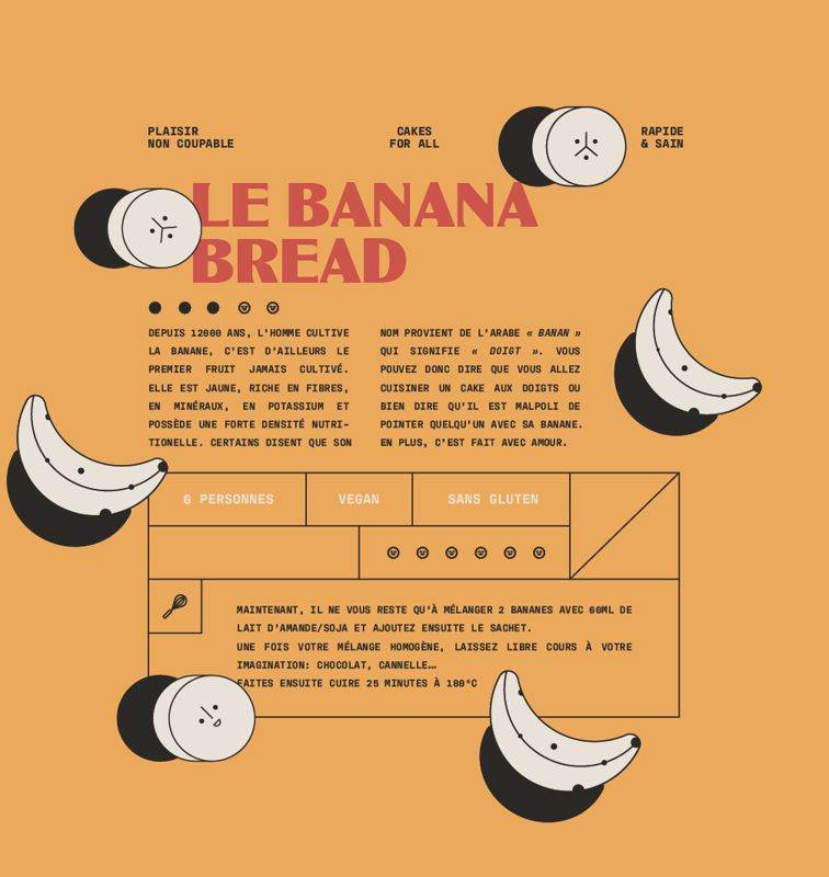 Sachet du kit Banana bread