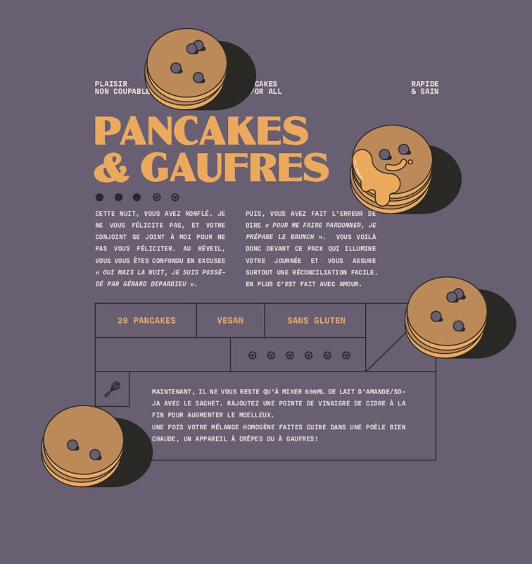 Sachet du kit Pancakes & gaufres